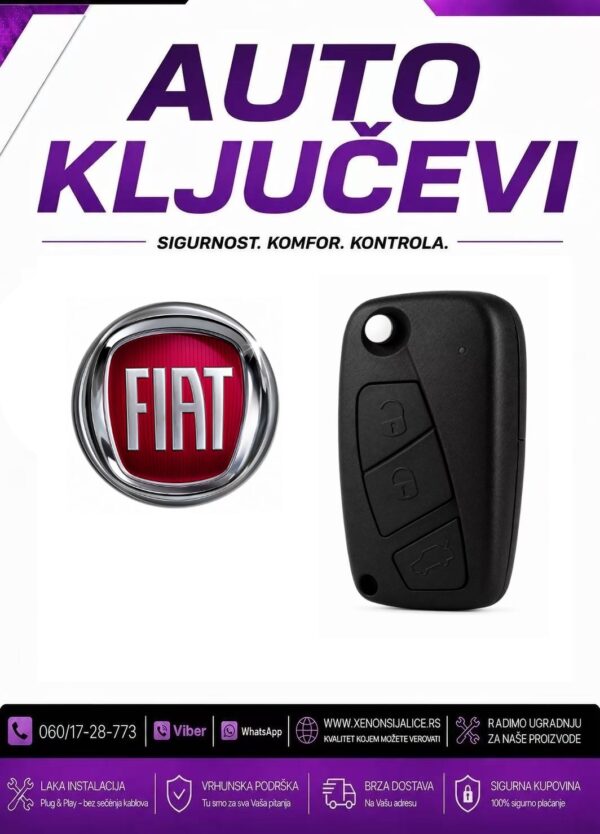 KLJUC FIAT KUCISTE KLJUCA MODEL 2
