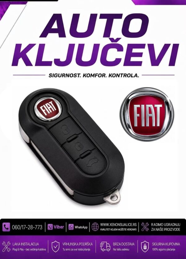 KLJUC FIAT KUCISTE KLJUCA MODEL 4