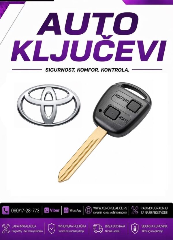 KLJUC TOYOTA KUCISTE KLJUCA MODEL 1