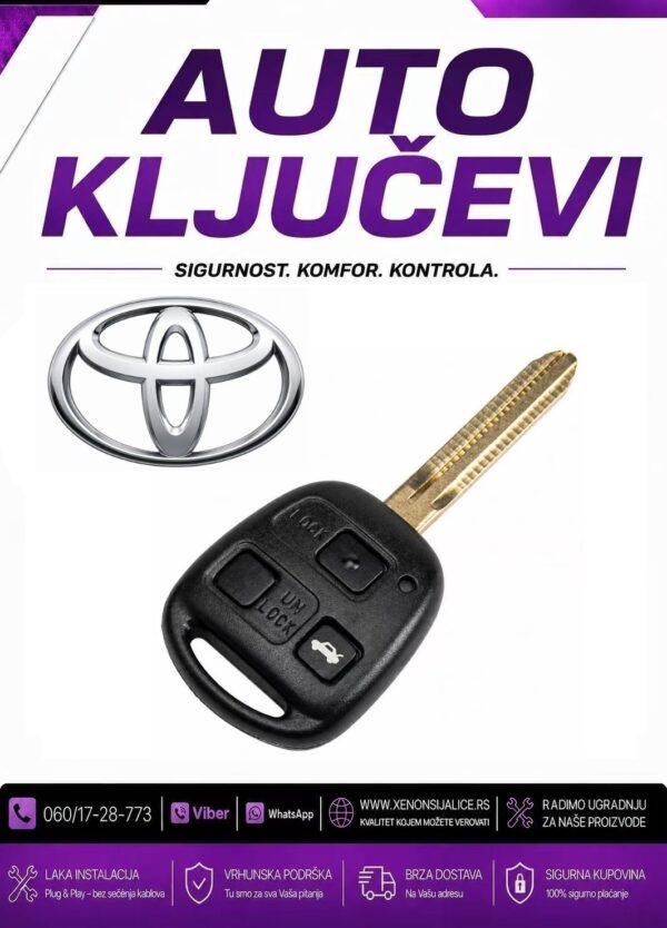 KLJUC TOYOTA KUCISTE KLJUCA MODEL 2
