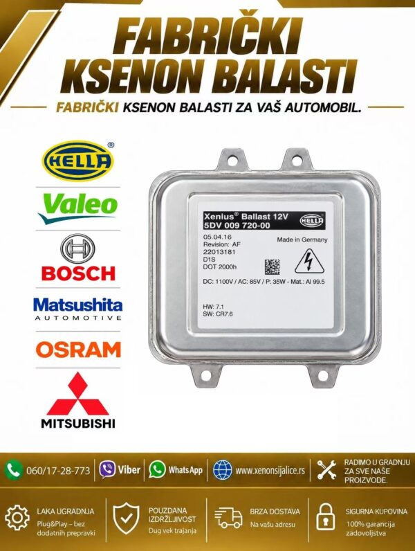 XENON BALAST HELLA 5DV 009 720 00