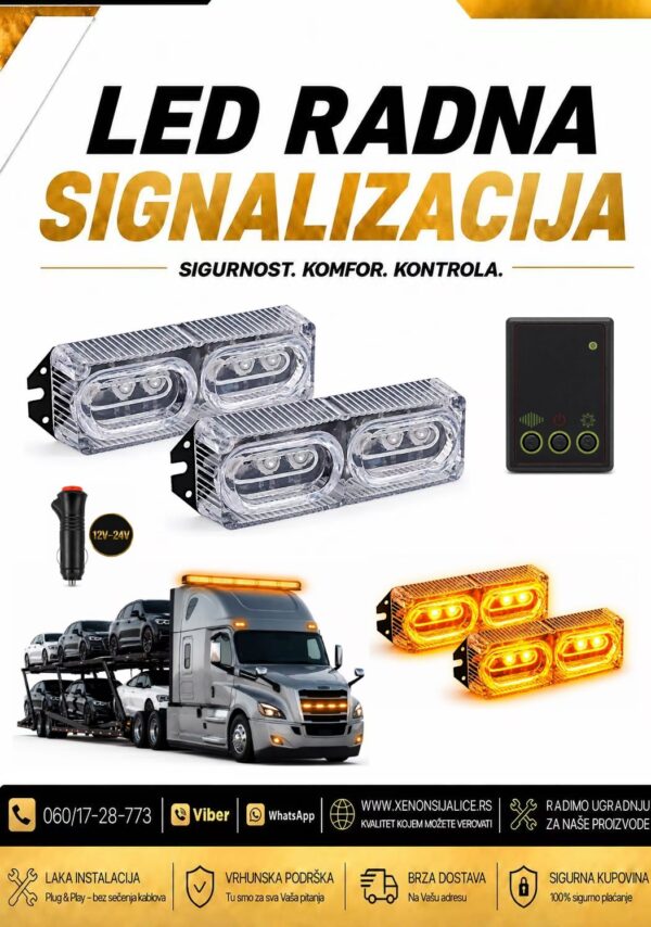 BLINKERI UGRADNI SET 7cm X 3cm ZUTI 12v/24v