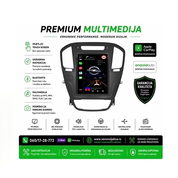 OPEL INSIGNIJA MULTIMEDIJA ANDROID,CAR PLAY NAVIGACIJA TOUCH SCREEN 10 INCA TESLA STYLE