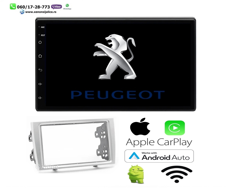 PEUGEOT 308,408,RCZ MULTIMEDIJA ANDROID,CAR PLAY NAVIGACIJA TOUCH SCREEN 7 INCA