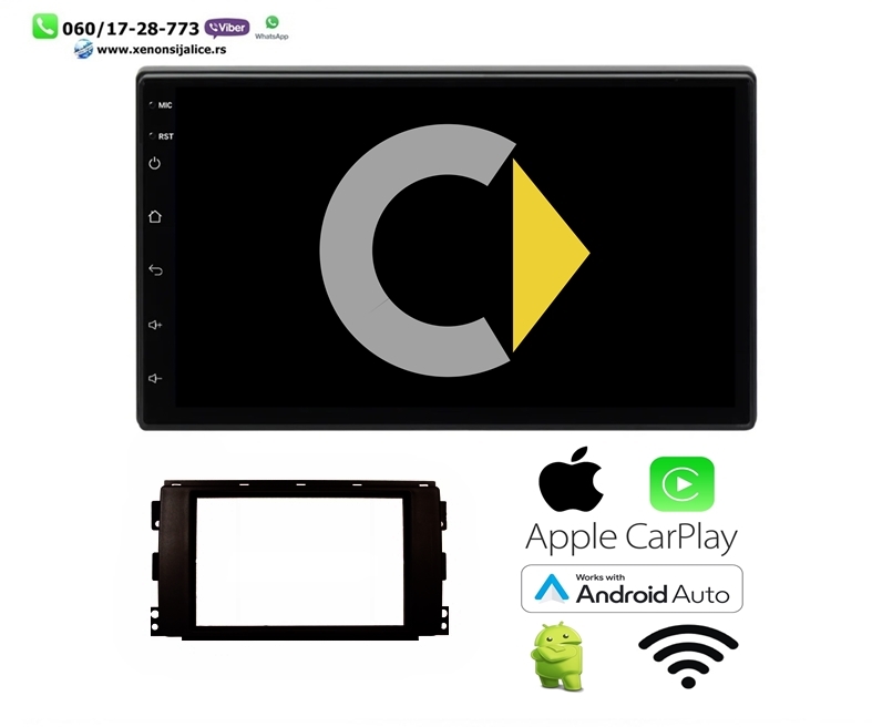 SMART MULTIMEDIJA ANDROID,CAR PLAY NAVIGACIJA TOUCH SCREEN 7 INCA