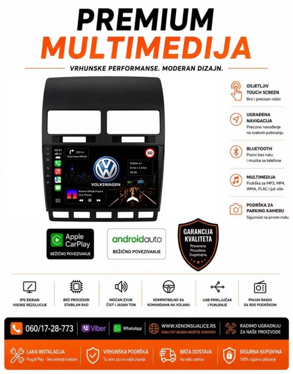 VW TOUAREG MULTIMEDIJA NAVIGACIJA TOUCH SCREEN 10 INCA ANDROID,CAR PLAY