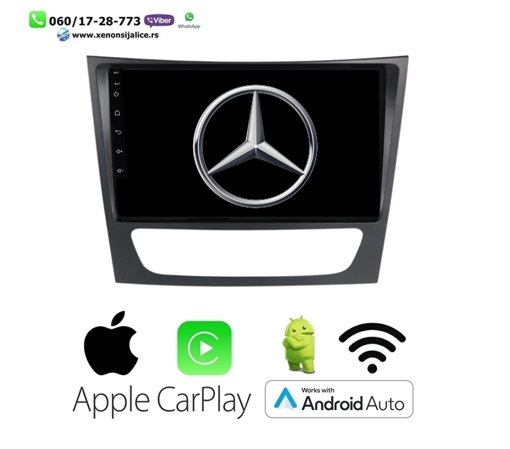 MERCEDES E KLASA MULTIMEDIJA ANDROID,CAR PLAY NAVIGACIJA TOUCH SCREEN 10 INCA