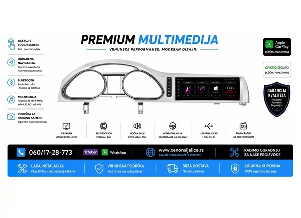 AUDI Q7 ANDROID,CAR PLAY MULTIMEDIJA NAVIGACIJA TOUCH SCREEN 10 INCA