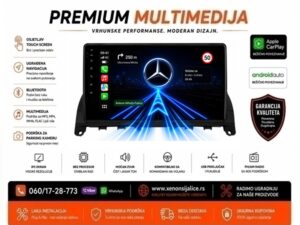 MERCEDES C KLASA W204 MULTIMEDIJA ANDROID,CAR PLAY NAVIGACIJA TOUCH SCREEN 10 INCA