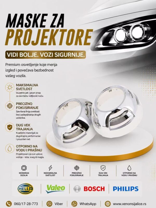 MORIMOTO MASKE ZA PROJEKTORE UNIVERZALNI MODEL 5 SET 2 KOMADA