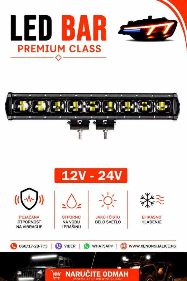 LED BAR 9D 21“ 54CM 90W RADNI FAR WORKING LIGHT RADNO SVETLO