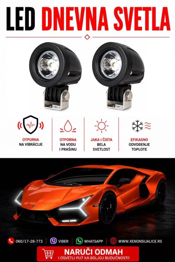 LED DNEVNA SVETLA UNIVERZALNA SET 2 KOMADA
