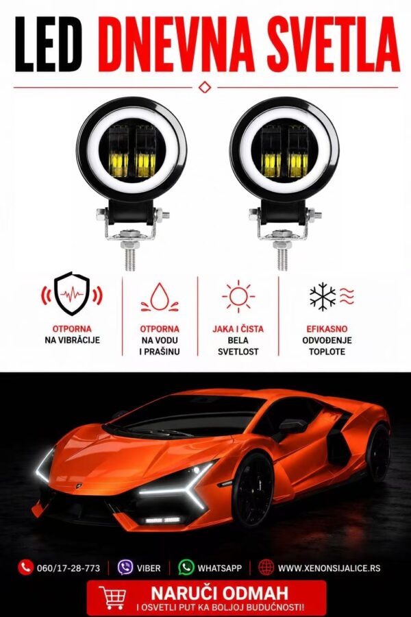 LED DNEVNA SVETLA UNIVERZALNA SET 2 KOMADA