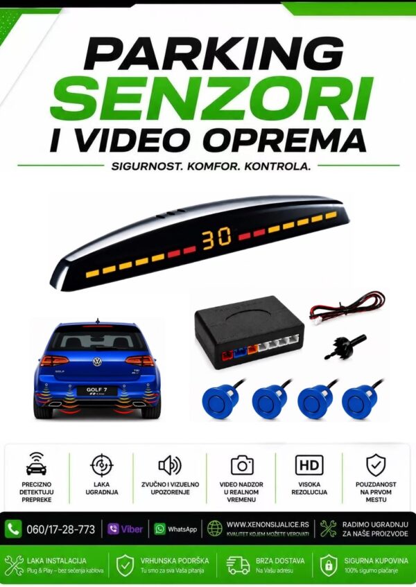 PLAVI STANDARD PARKING SENZORI SA DISPLEJOM