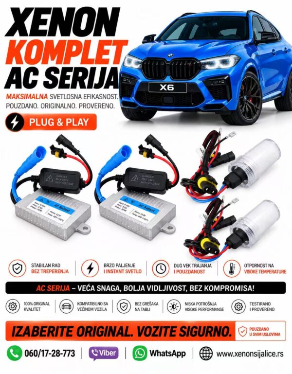 H1 XENON KOMPLET AC TEHNOLOGIJA