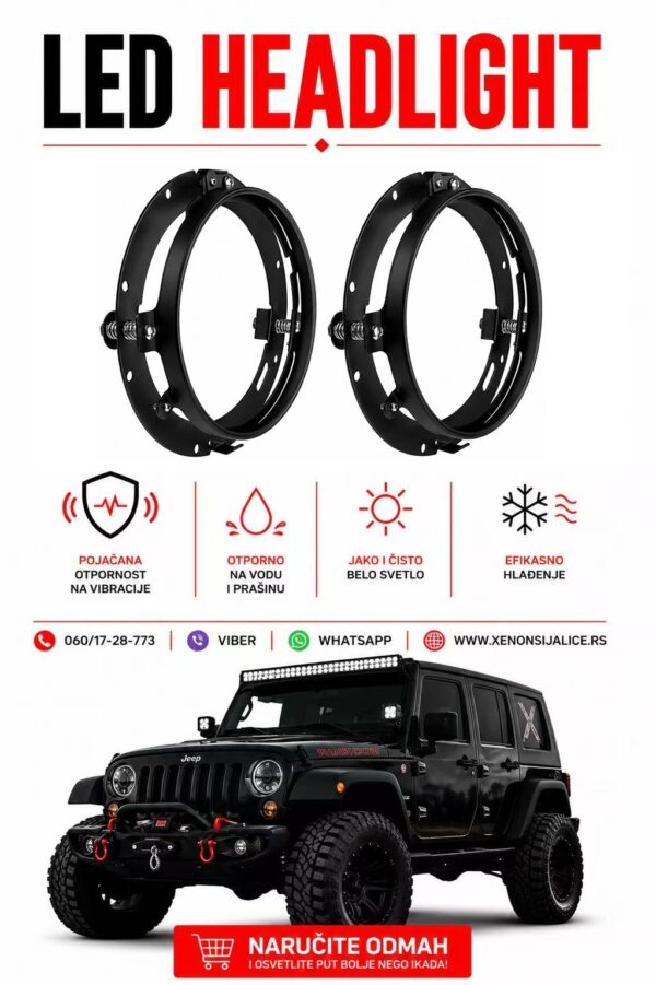 NOSACI ZA LED FAROVE 18CM SET 2 KOMADA