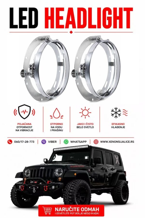 NOSACI ZA LED FAROVE 18CM SET 2 KOMADA