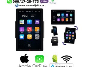 UNIVERZALNA 2 DIN MULTIMEDIJA ANDROID,CAR PLAY NAVIGACIJA TOUCH SCREEN 11 INCA ROTIRAJUCA 360 STEPENI