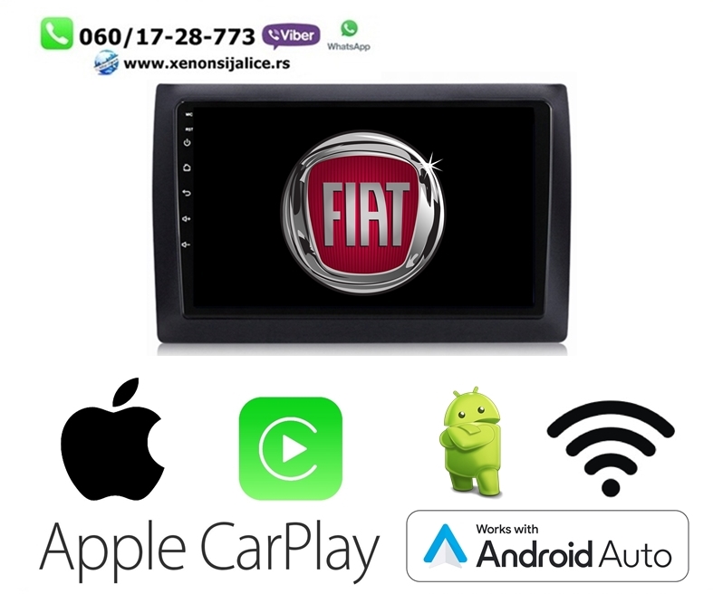 FIAT STILO MULTIMEDIJA ANDROID,CAR PLAY NAVIGACIJA TOUCH SCREEN 10 INCA