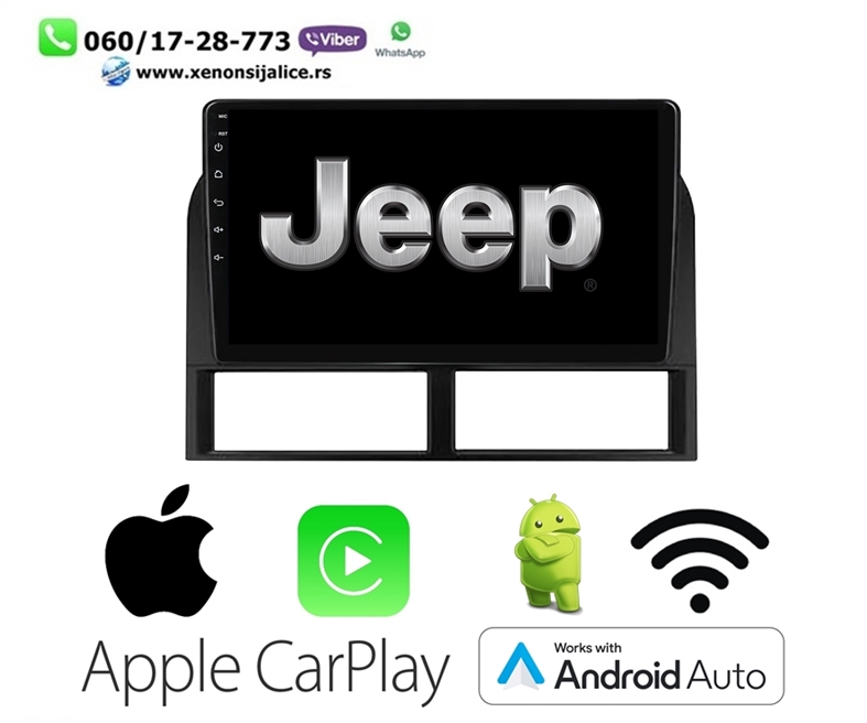 JEEP MULTIMEDIJA ANDROID,CAR PLAY NAVIGACIJA TOUCH SCREEN 10 INCA