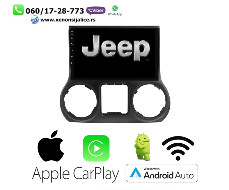 JEEP MULTIMEDIJA ANDROID,CAR PLAY NAVIGACIJA TOUCH SCREEN 10 INCA