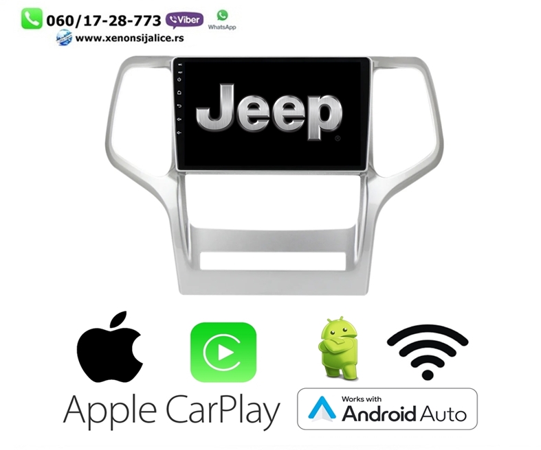 JEEP MULTIMEDIJA ANDROID,CAR PLAY NAVIGACIJA TOUCH SCREEN 10 INCA