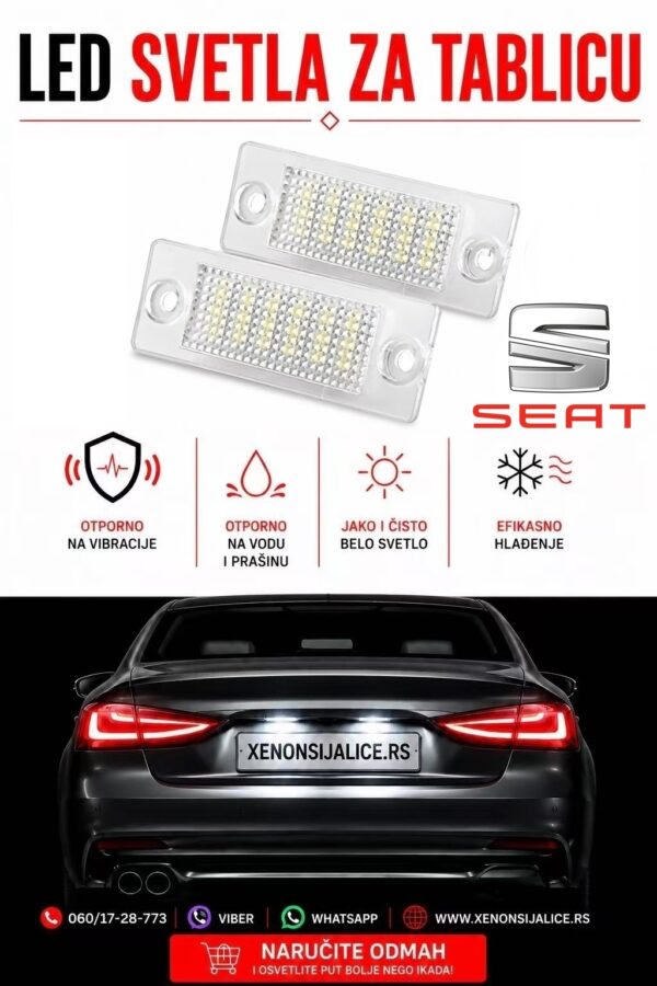 SEAT LED SVETLA ZA TABLICU MODEL 2 LAMPA MODUL ZA TABLICU