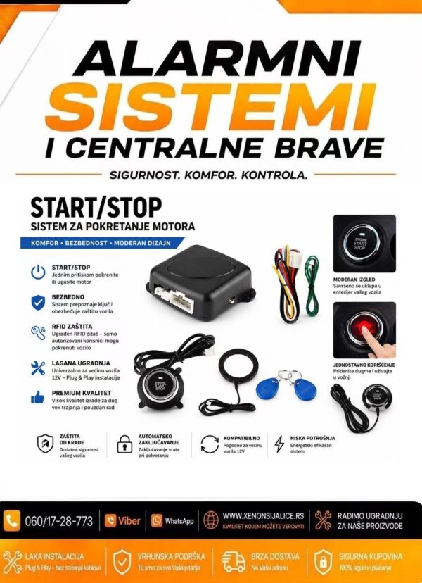 START STOP SISTEM ZA STARTOVANJE MOTORNOG VOZILA