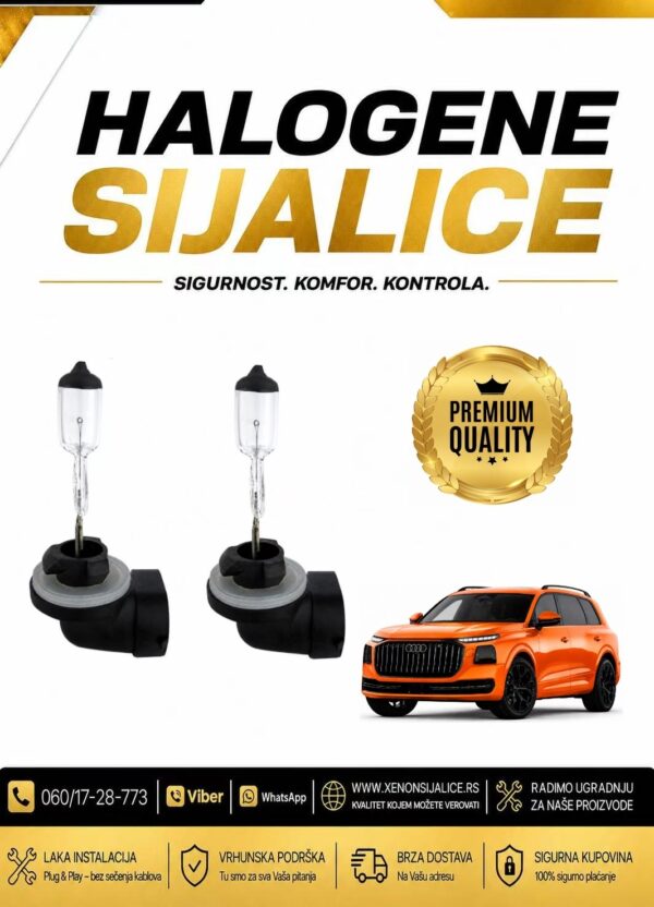 881 H27 EAGLEKING HALOGENE COOL WHITE SIJALICE
