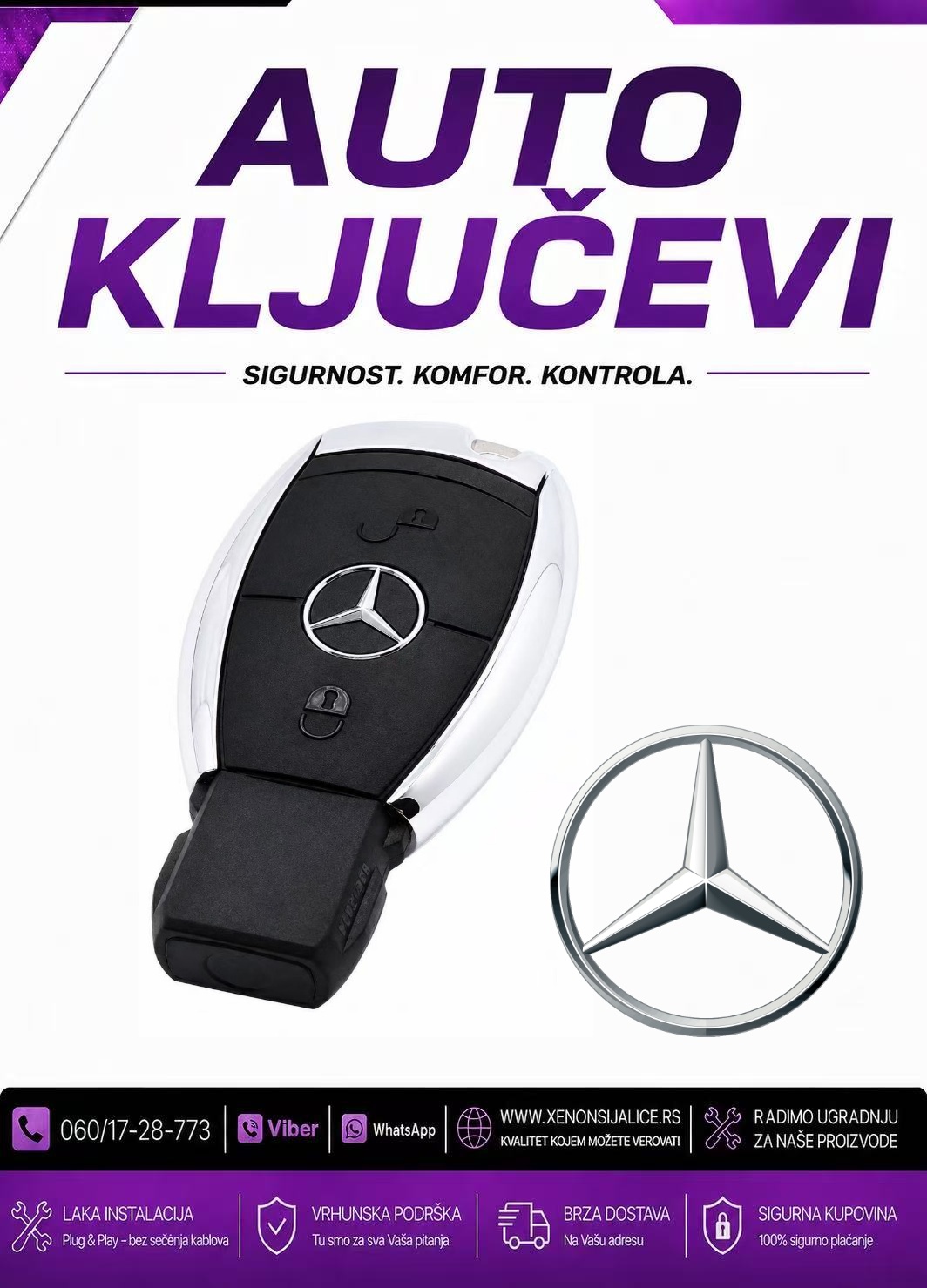 KLJUC MERCEDES KUCISTE KLJUCA MODEL 6