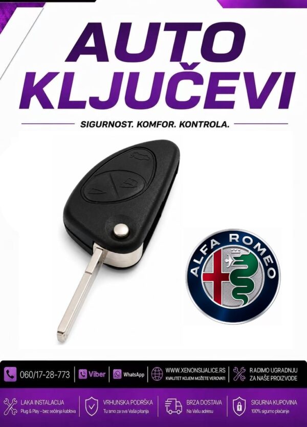 KLJUC ALFA ROMEO KUCISTE KLJUCA MODEL 2