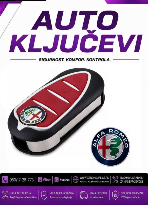 KLJUC ALFA ROMEO KUCISTE KLJUCA MODEL 3