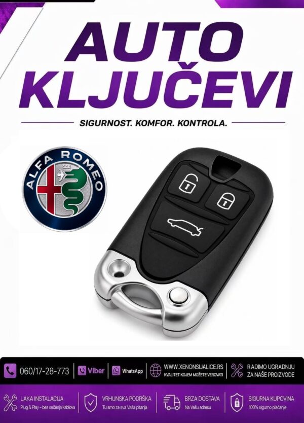 KLJUC ALFA ROMEO KUCISTE KLJUCA MODEL 4