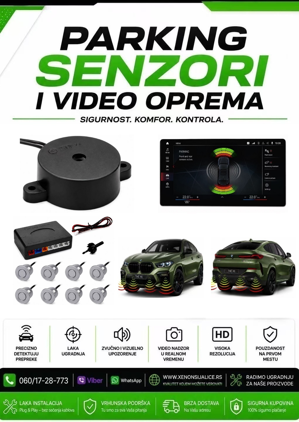 SIVI VIDEO PARKING SENZORI PRIKAZ NA MULTIMEDIJI