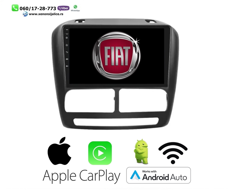 FIAT DOBLO MULTIMEDIJA ANDROID,CAR PLAY NAVIGACIJA TOUCH SCREEN 10 INCA