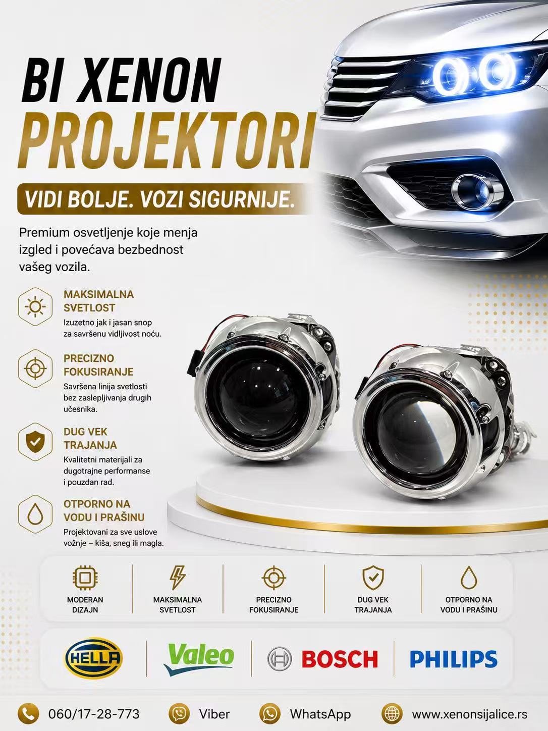 BI XENON MORIMOTO MINI PROJEKTORI UNIVERZALNI MODEL 6