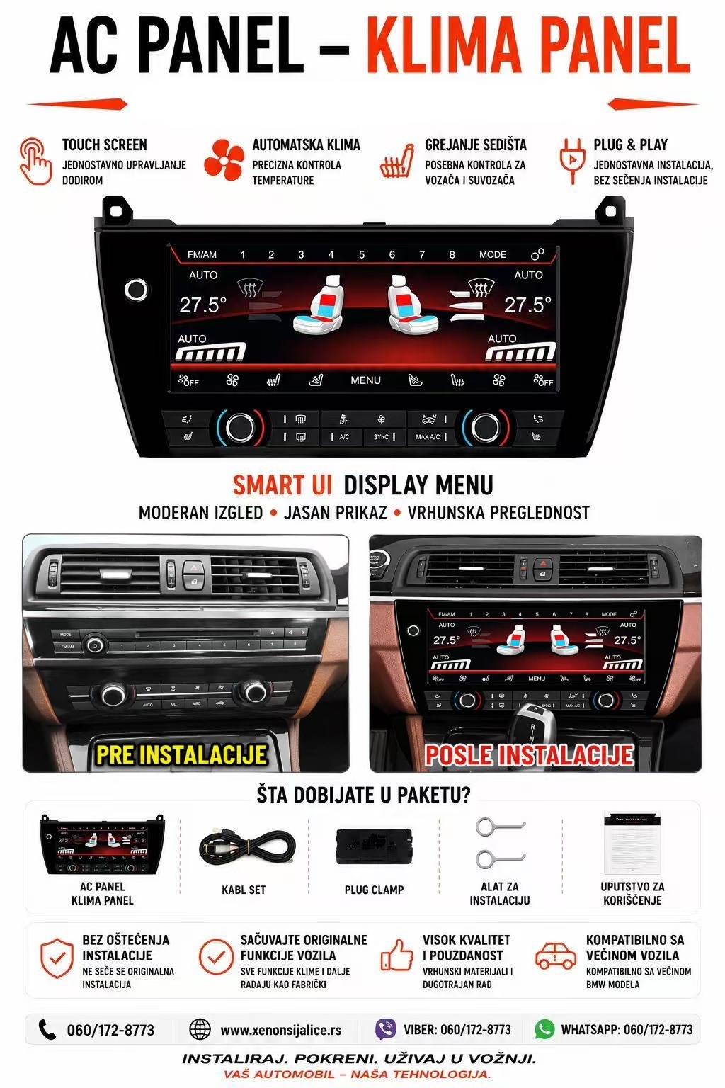 AC KLIMA PANEL BMW 5 F10