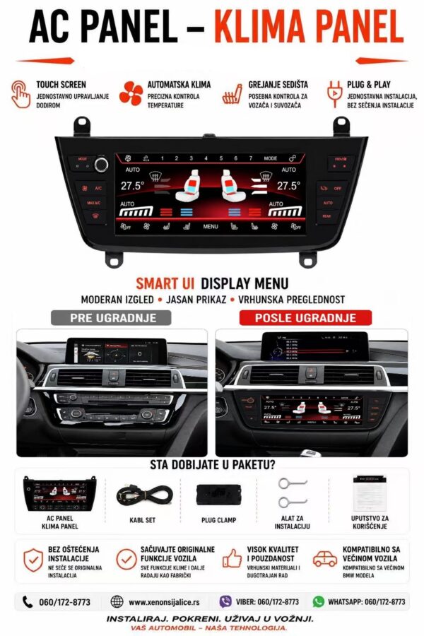 AC KLIMA PANEL BMW 3 F30