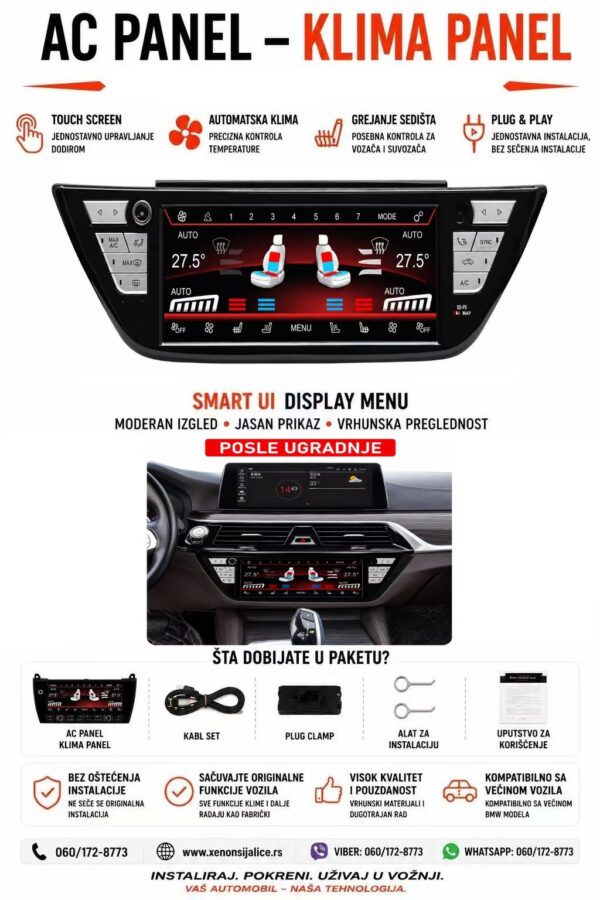 AC KLIMA PANEL BMW 5 G30