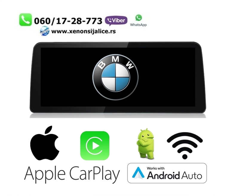 BMW 5 E60 ANDROID,CAR PLAY MULTIMEDIJA NAVIGACIJA TOUCH SCREEN 12 INCA