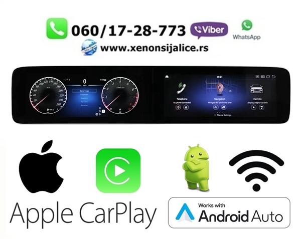 MERCEDES E KLASA W 213 VIRTUELNA TABLA I MULTIMEDIJA ANDROID,CAR PLAY NAVIGACIJA TOUCH SCREEN 12 INCA