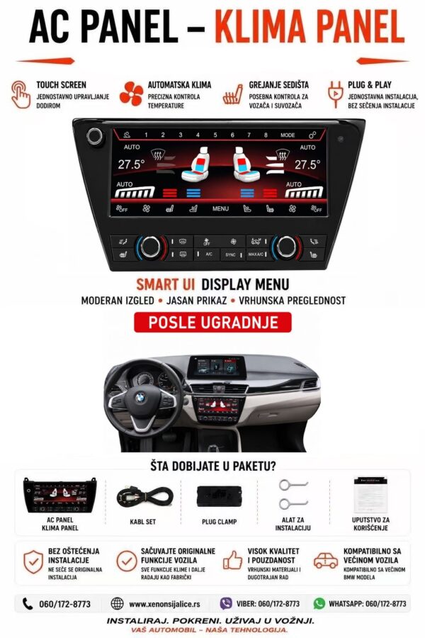 AC KLIMA PANEL BMW X1 F48