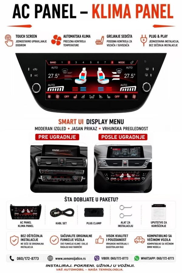 AC KLIMA PANEL BMW 1 F20