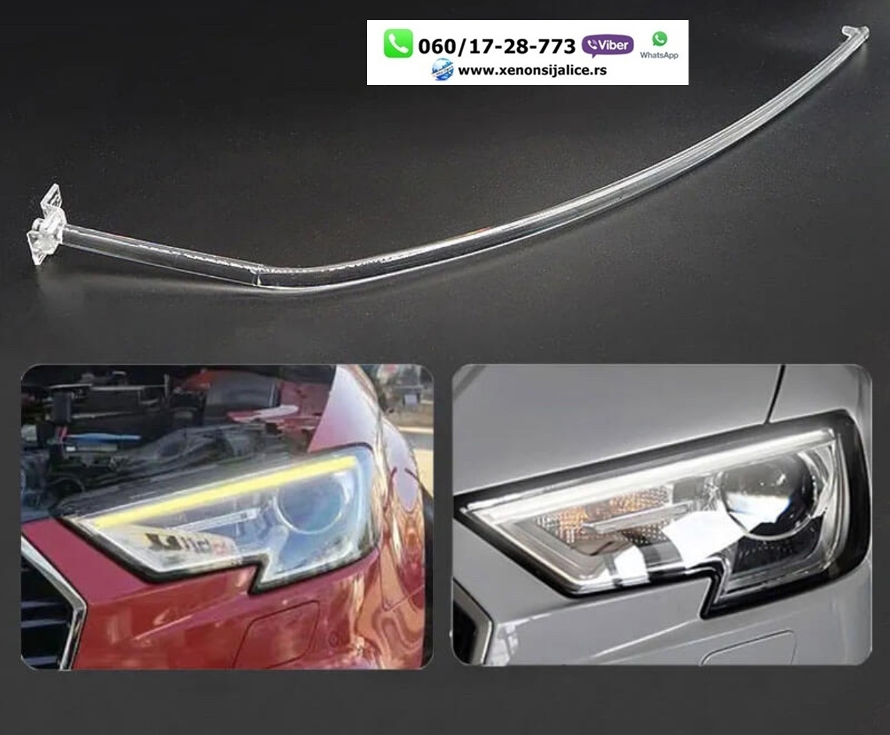 LED DNEVNO SVETLO FABRICKI MODEL U FARU AUDI A3 16-19 XENON