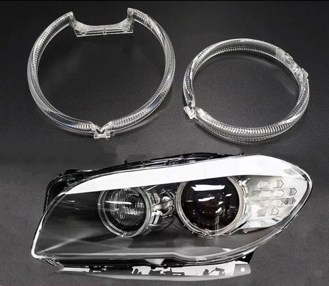 LED DNEVNO SVETLO FABRICKI MODEL U FARU LED PRSTENOVI BMW 5 F10