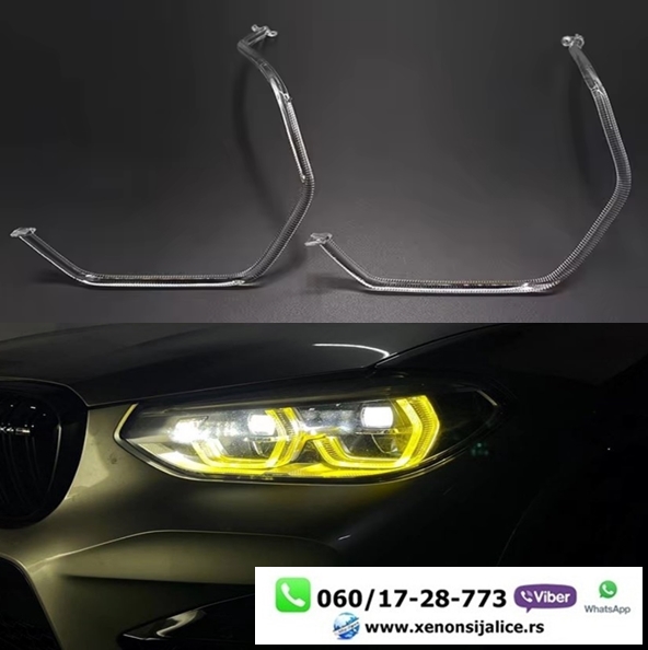 LED DNEVNO SVETLO FABRICKI MODEL U FARU LED PRSTENOVI BMW X5 G05