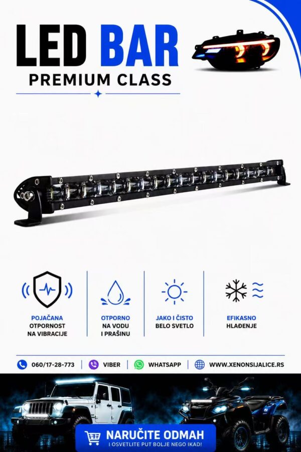 LED BAR 9D 27“ 68CM 120W RADNI FAR WORKING LIGHT RADNO SVETLO