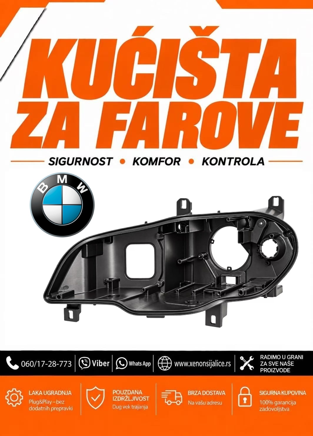 KUCISTE FARA BMW X5 E70 11-13 XENON
