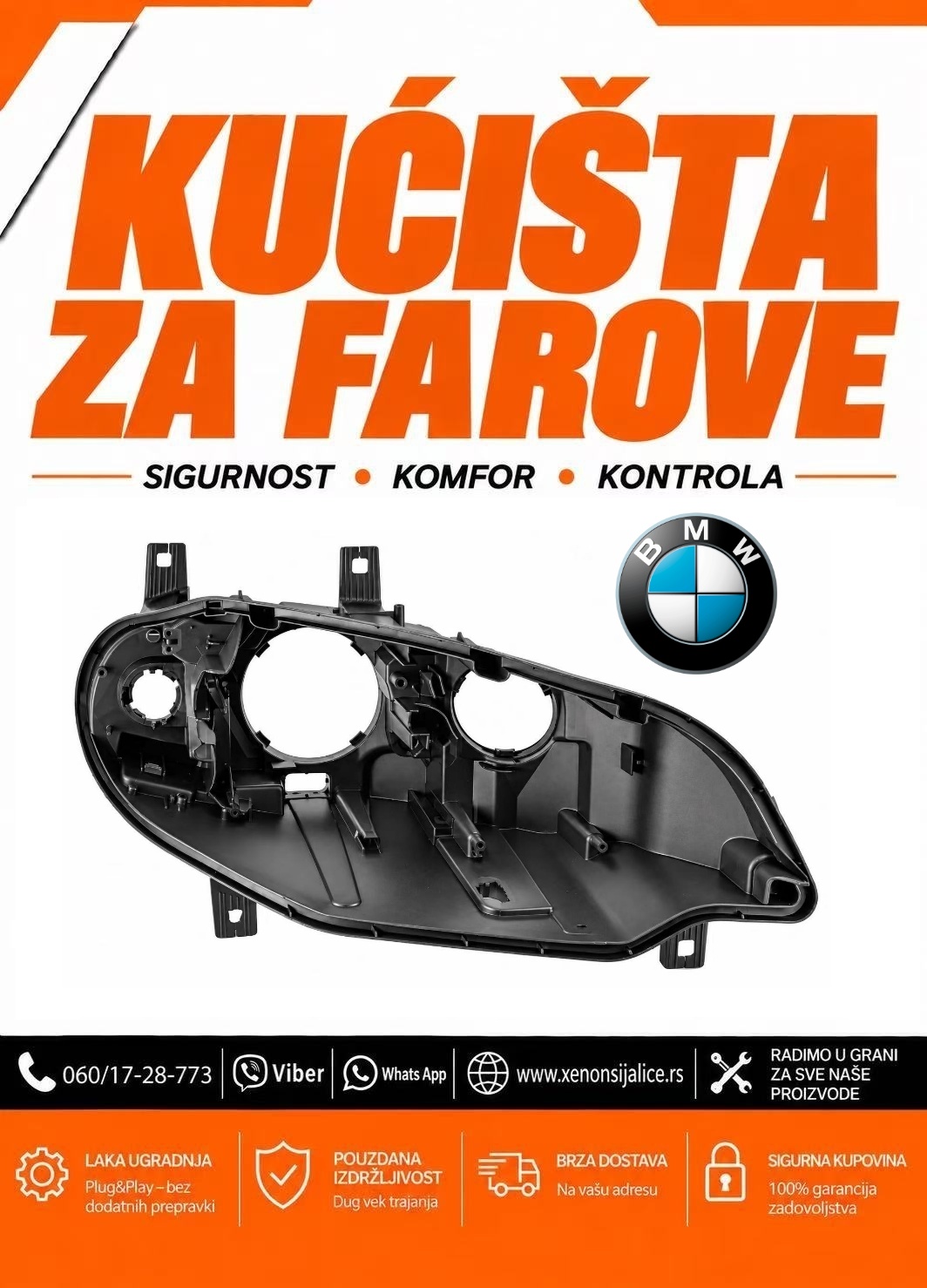 KUCISTE FARA BMW X6 E71 11-14 XENON