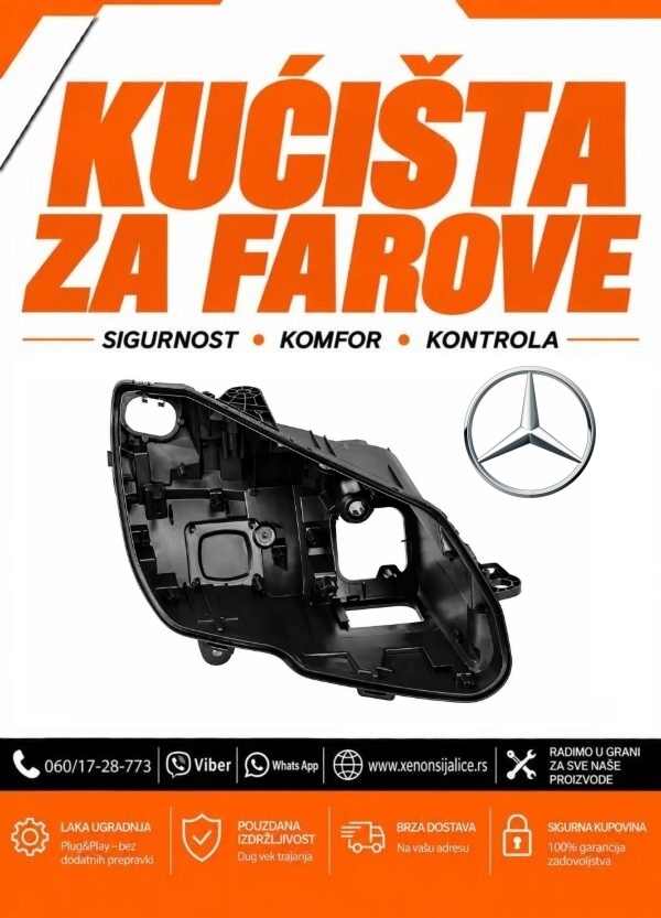 KUCISTE FARA MERCEDES C KLASA W205 14-18 LED